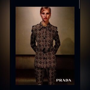 Vintage 1996 Prada Geometric Flare Pant